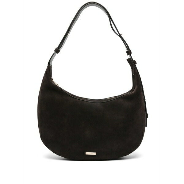 アスピナルオブロンドン レディース ショルダーバッグ 御徒面子 Crescent slouchy satchel Brown