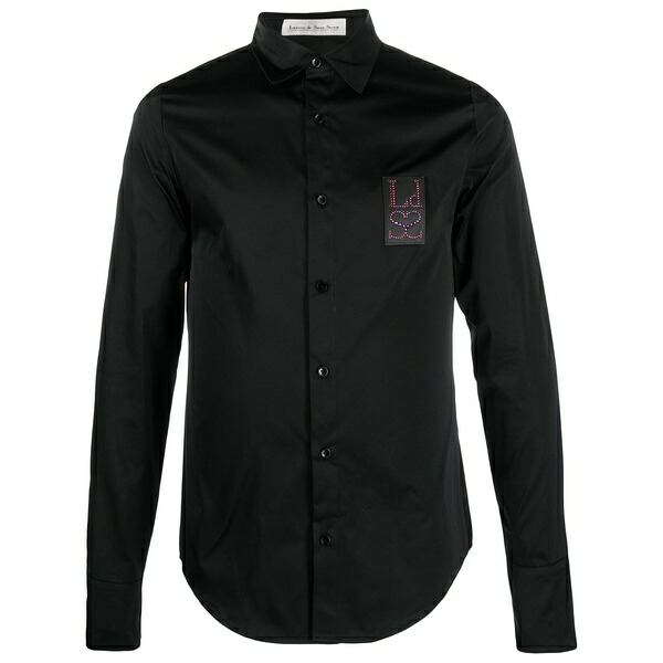 ルドヴィック ド サン セルナン メンズ シャツ トップス Logo-patch shirt Black｜asty