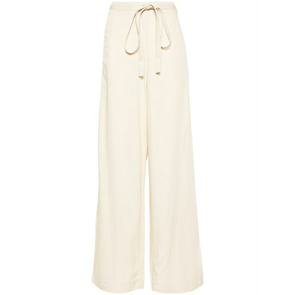 トーテム レディース カジュアルパンツ ボトムス Belted-waist flared trousers Neutrals｜asty