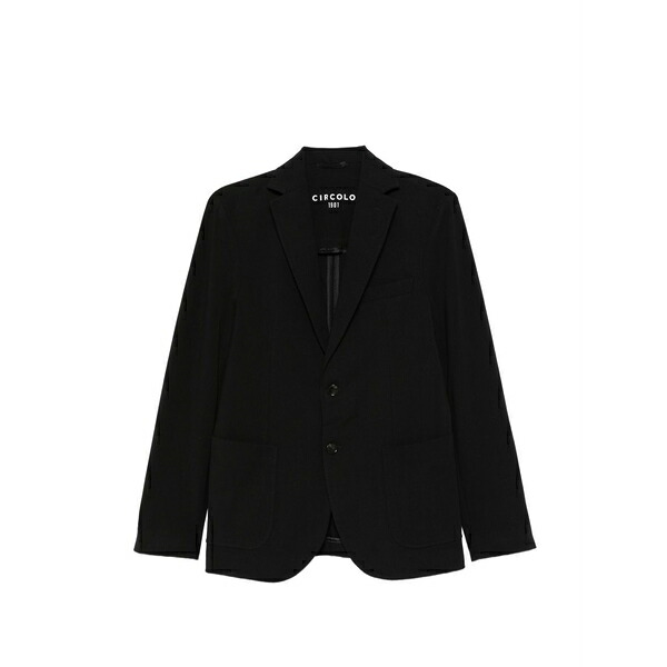 チルコロ1901 メンズ ジャケット&ブルゾン アウター Welt-pocket two-button blazer Black|asty