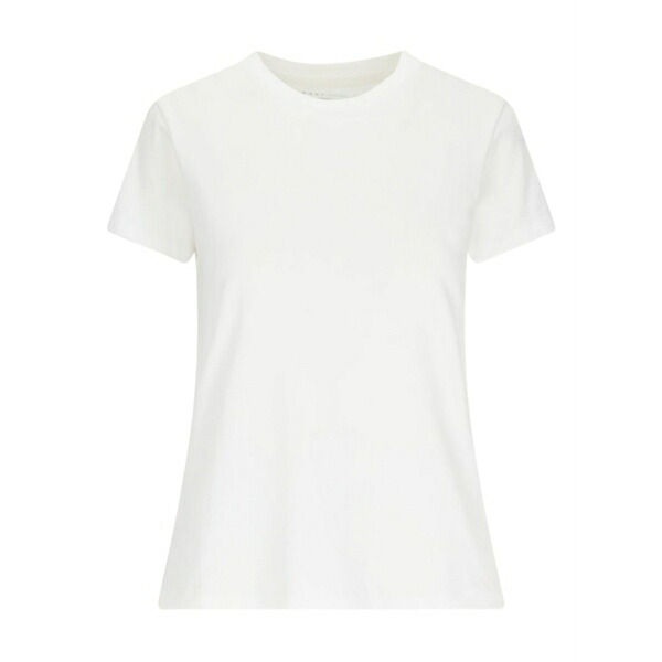 シックススリーナインセブン レディース ティーシャツ トップス Crew neck t-shirt White Tシャツ・カットソー-レディースファッション