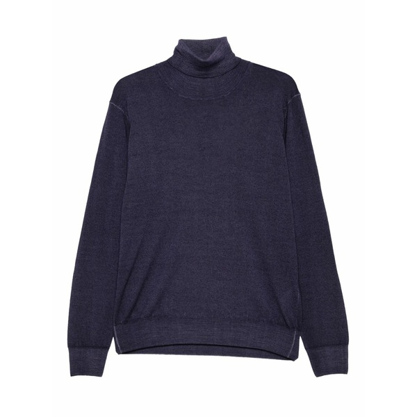 アルテア メンズ 編み物\u0026プルオーバー アウター Roll-neck sweater  Purple