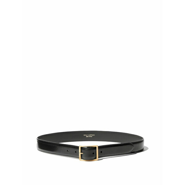 ニリロータン レディース 三尺帯 付属物 Gabriele square-buckle belt Black