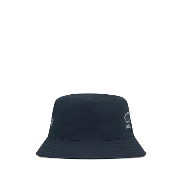 ポールアンドシャーク メンズ 帽子 アクセサリー Logo bucket hat Blue｜asty