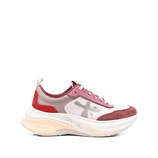 プレミアータ レディース スニーカー シューズ Hill 7856 suede panelled sneakers Red｜asty
