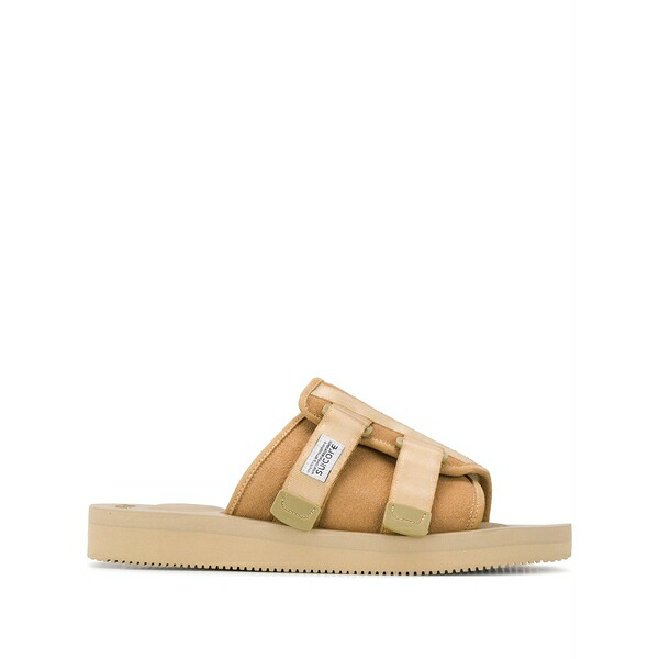 スイまかない方 メンズ サンダル シューズ Double-strap slides Neutrals