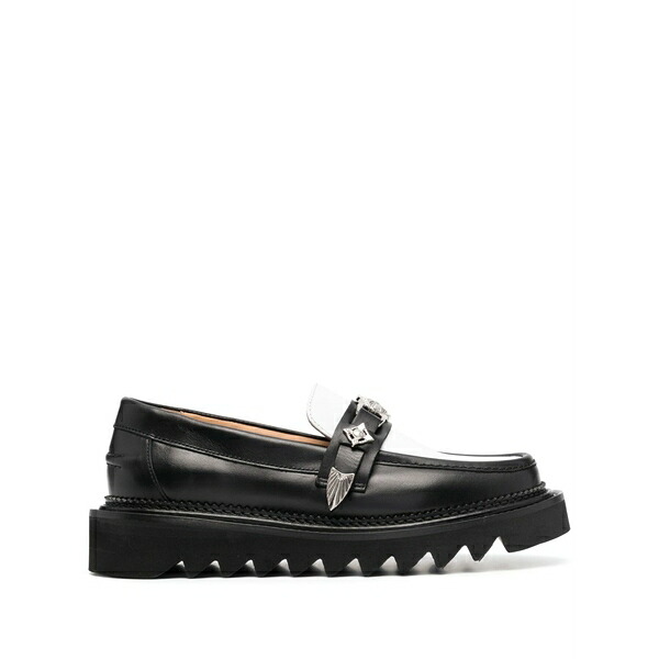トゥーガ ピューラ レディース スリッポン・ローファー シューズ Buckle-detail leather loafers Black