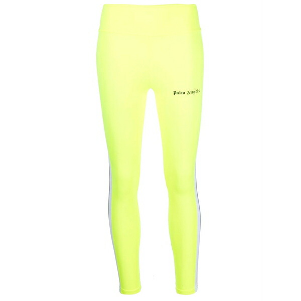 パーム・エンジェルス レディース カジュアルパンツ ボトムス Side-stripe logo leggings Yellow｜asty