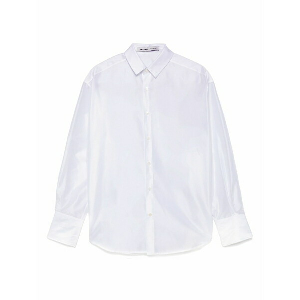 カルヴェン レディース シャツ トップス Sheer taffeta shirt White|asty