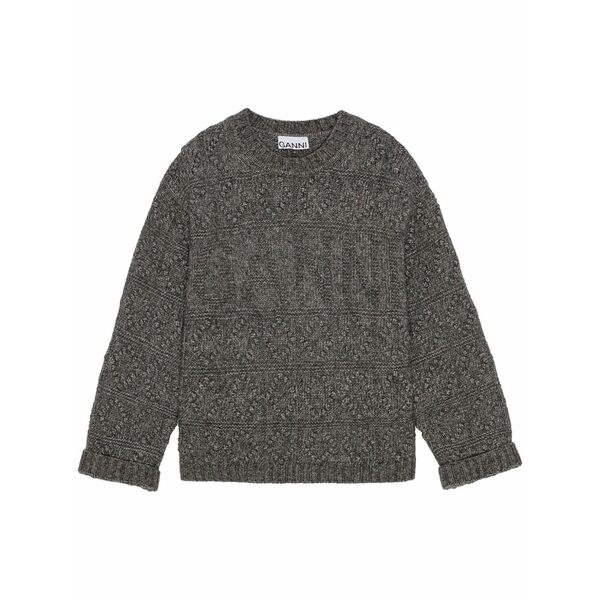 ガニー レディース 編み物\u0026スウェーター アウター Bubble jumper  Grey
