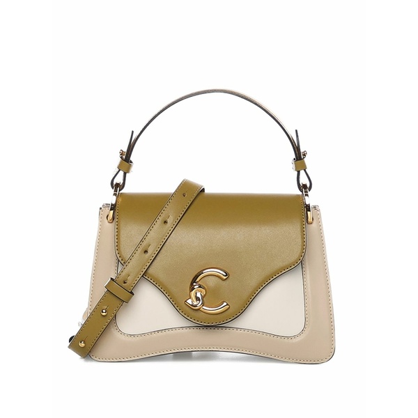 コチネレ レディース ショルダーバッグ バッグ Two-tone cross body bag  Neutrals