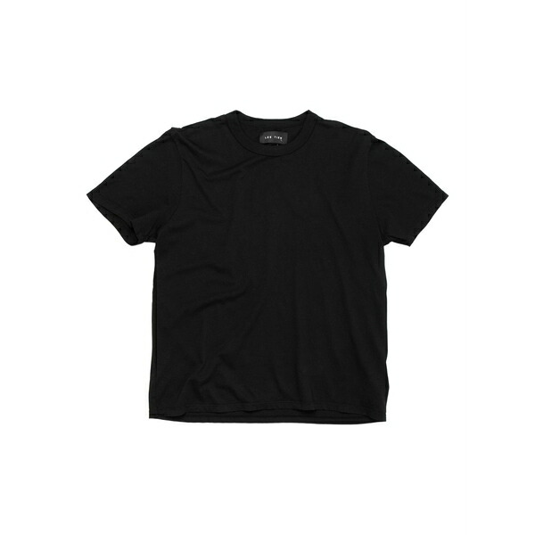 レスティエン メンズ プルオーバー トップス Heavyweight crew-neck t-shirt Black