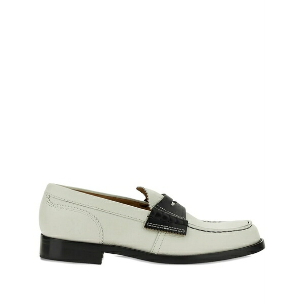 コレッジ レディース スリッポン・ローファー シューズ Leather loafers White