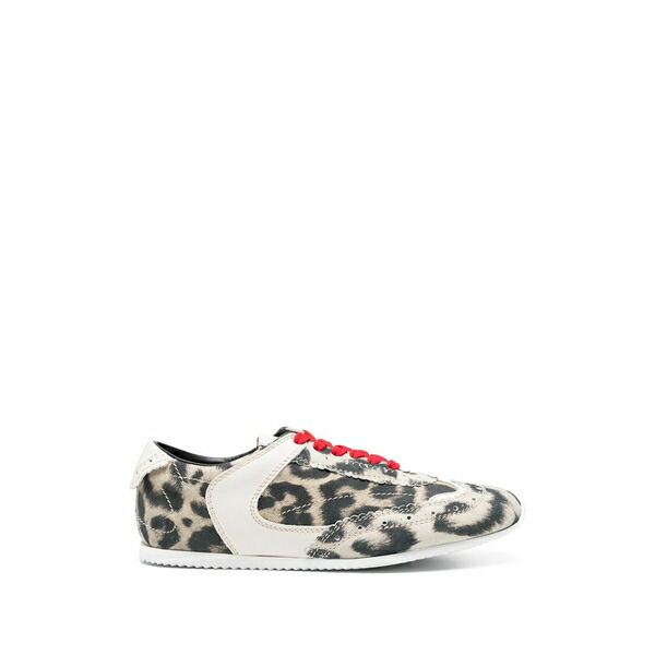 エルマンノ シェルヴィーノ レディース スニーカー シューズ Animal print lace-up sneakers Neutrals