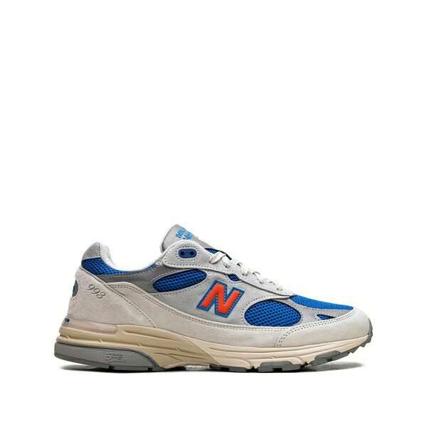 ニューバランス メンズ スニーカー シューズ X kith 993 "knicks pack "home"" lace-up sneakers Grey｜asty