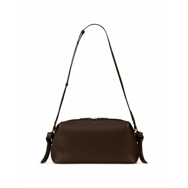 ユゼフィ レディース ショルダーバッグ 御徒面子 Brioche knot-detail shoulder bag Brown