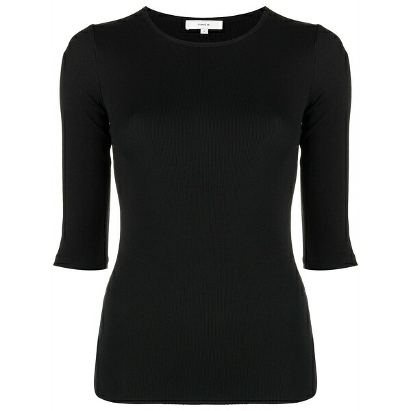 ヴィンス レディース プルオーバー トップス Fine-ribbed top Black