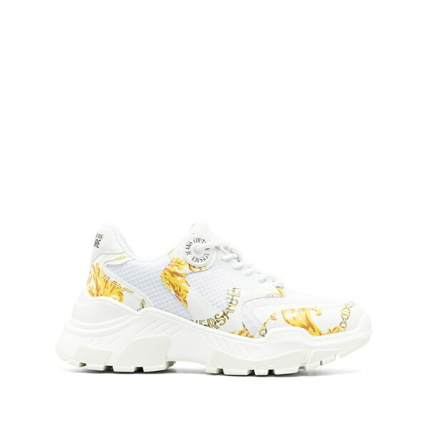 ベルサーチ レディース スニーカー シューズ Speedtrack chain couture sneakers White|asty