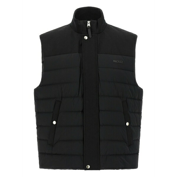 マッカージュ メンズ ジャケット＆ブルゾン アウター Brody padded quilted vest Black｜asty