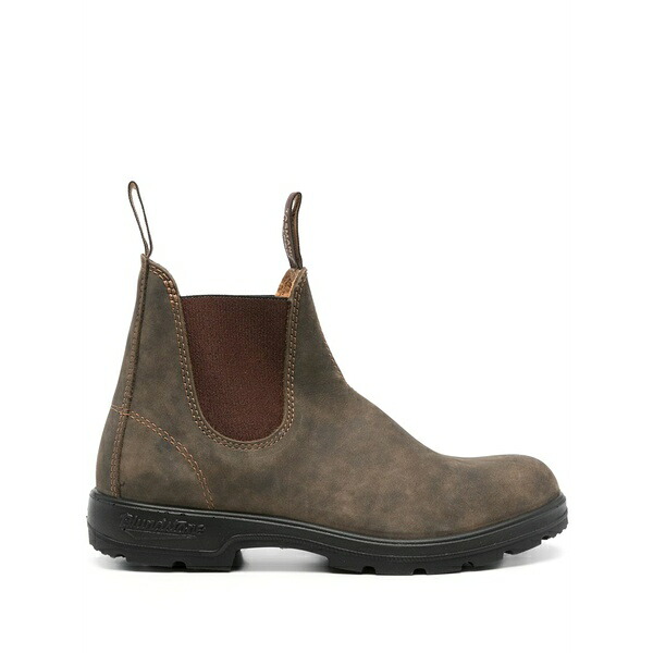 ブランド名石ころ メンズ ブーツ シューズ Leather ankle boots Brown