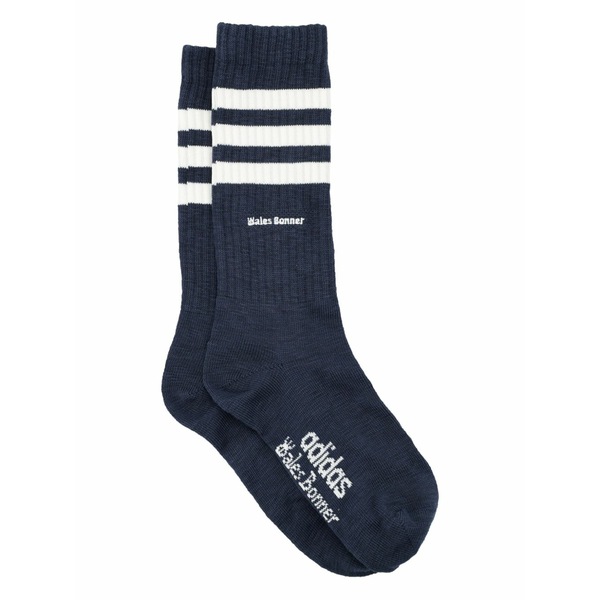 アディダス メンズ ソックス アンダー御召しもの X adidas 3s socks (pack of two) Blue