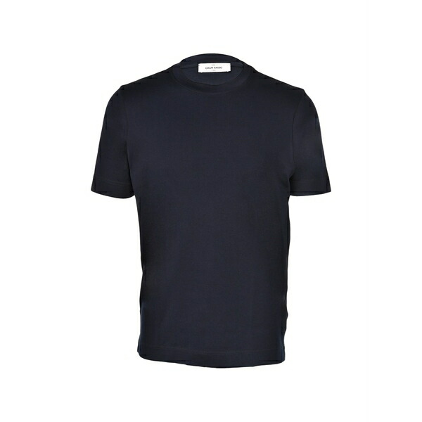 グランサッソ メンズ Tシャツ トップス Round-neck t-shirt Blue