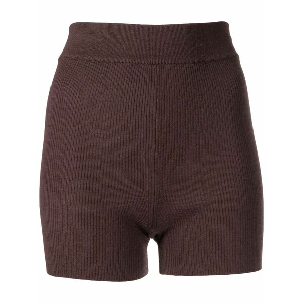 カシミア イン ラブ レディース カジュアルパンツ ボトムス Alexa cashmere-blend cycling shorts Brown｜asty