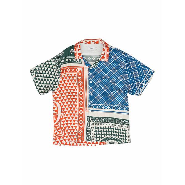 ルード メンズ プルオーバー トップス Button-down card shirt Red