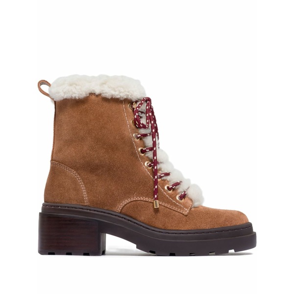 ベルナルド レディース ブーツ シューズ 50粍 north  lace-up shearling boots Brown