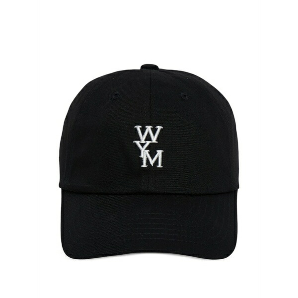 ウーヨンミ メンズ 帽子 アクセサリー Logo baseball cap Black