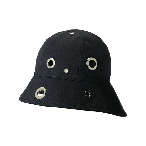 メゾンミッシェル  レディース かぶり笠 添え物 Juliet asymmetric bucket hat Blue