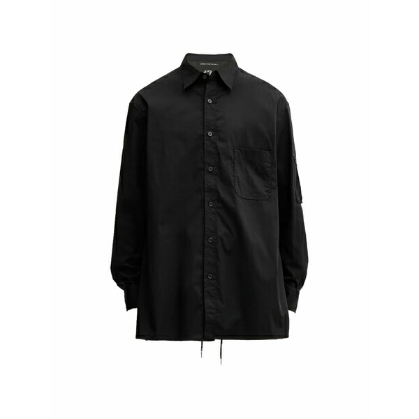 ワイスリー メンズ シャツ トップス Buttoned pocket shirt Black|asty