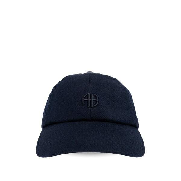 アニービン レディース 帽子 アクセサリー Logo-detail baseball cap Blue｜asty
