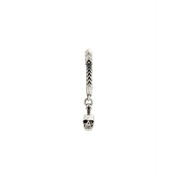 エマニュエレ ビコッキ メンズ ピアス・イヤリング 付属物 Skull hoop earring Silver