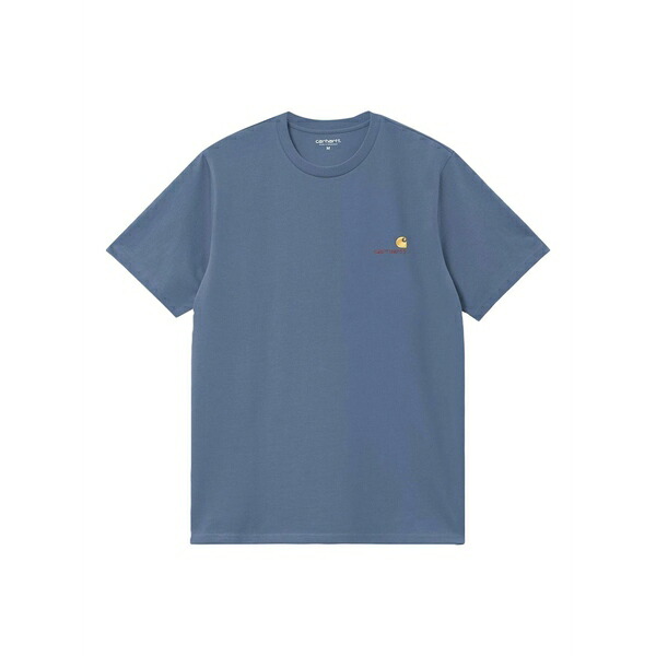 カーハート メンズ Tシャツ トップス Logo-embroidered t-shirt Blue|asty