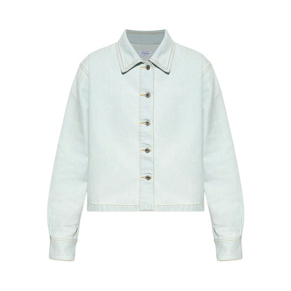 オフホワイト レディース シャツ トップス Pocket denim shirt Blue｜asty 110,400円