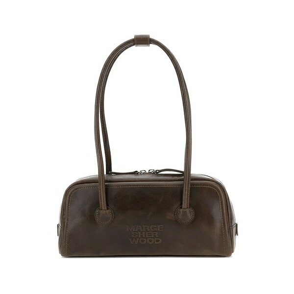 マージ シャーウッド レディース ショルダーバッグ バッグ Soft pull-up leather shoulder bag Brown|asty