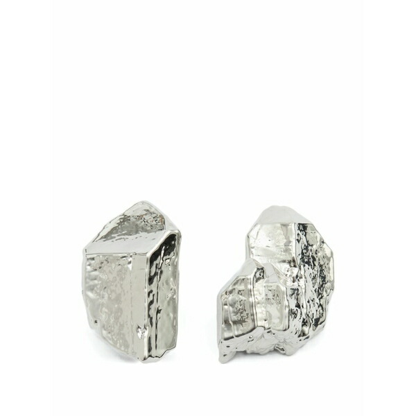 マルタンマルジェラ レディース ピアス&イヤリング アクセサリー Rock-shaped earrings Silver|asty