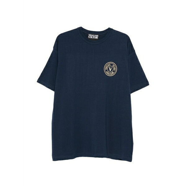 呼びりん探し回る メンズ プルオーバー トップス Logo-detail t-shirt Blue
