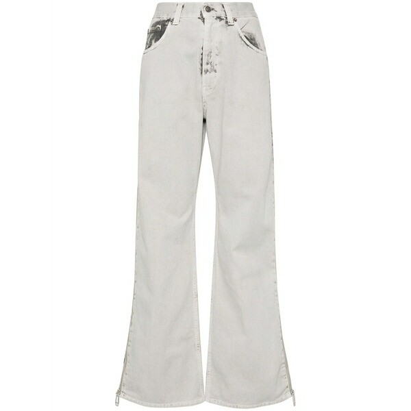 ハイクール レディース デニムパンツ ボトムス Wide-leg jeans Grey|asty