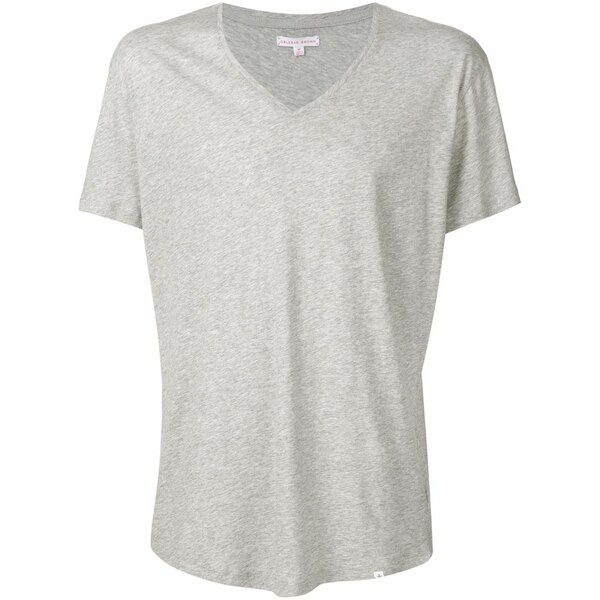 オール赤ちょうちん 赤銅色 メンズ プルオーバー トップス V-neck t-shirt Grey