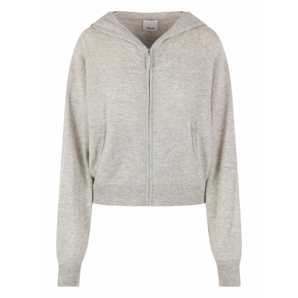アリュード レディース パーカー・スウェットシャツ アウター Zip-fastening hoodie Grey