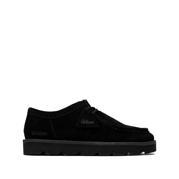 クラークス メンズ ブーツ シューズ Meare walla lace-up suede boots Black｜asty