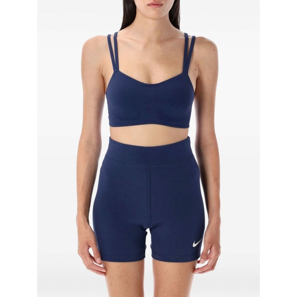 ナイキ レディース カットソー トップス Double-strap sports bra Blue｜asty