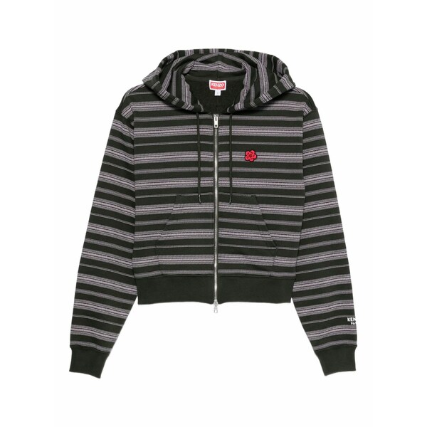 ケンゾー レディース パーカー・スウェットシャツ アウター Striped hoodie Green