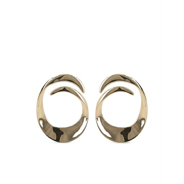 セルフ・ポートレイト レディース ピアス＆イヤリング アクセサリー Swirl earrings Gold｜asty