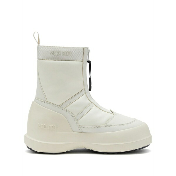 お月さまブーツ メンズ ブーツ シューズ Luna logo-print boots White