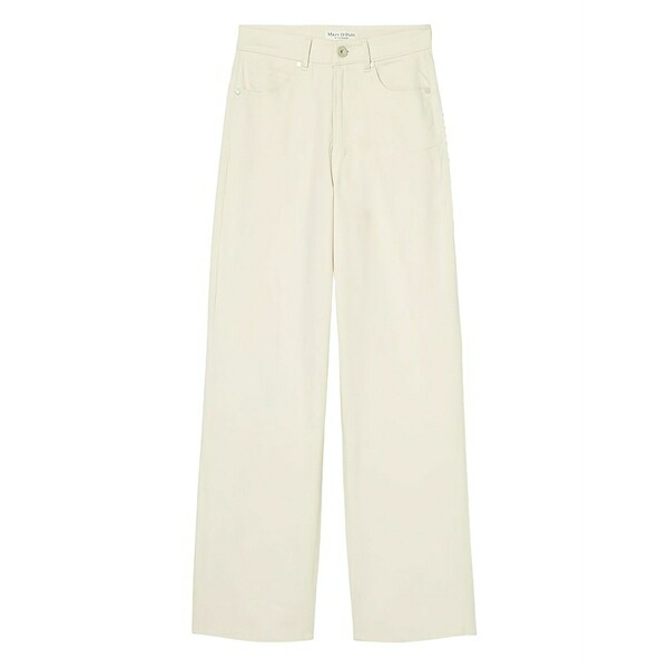 マルコポーロ レディース 心地好いズボン下 ボトムス Cotton straight trousers Neutrals