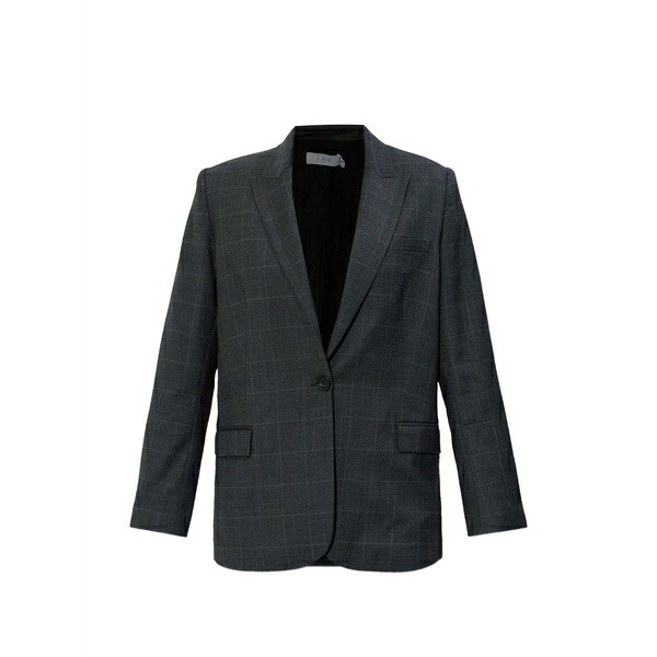 イロ レディース ジャケット＆ブルゾン アウター Calu check-pattern blazer Grey｜asty