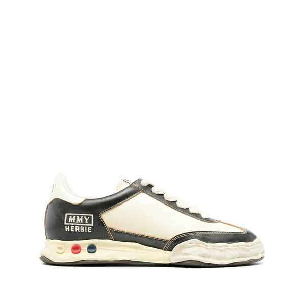 ミハラヤスヒロ メンズ スニーカー シューズ Herbie og sole leather sneakers Neutrals